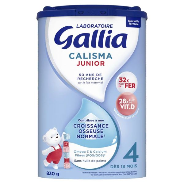 Gallia Calisma Junior Lait de Croissance Dès 18 mois - 830 g