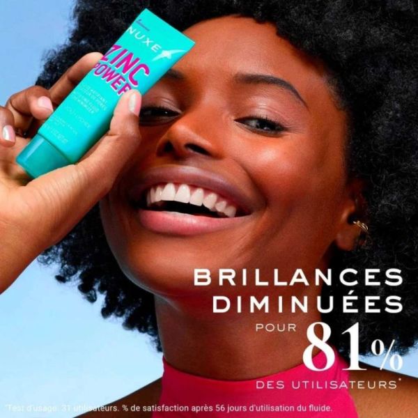 Nuxe Zinc Power Fluide Matifiant Réducteur de Pores 40ml - Peau lisse et matifiée