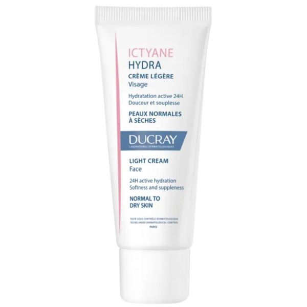 Ducray Ictyane Hydra Crème Légère Visage 40ml – Hydratation et douceur