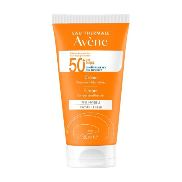 Avène Crème Solaire SPF 50+ - 50ml - Protection et confort pour peaux sèches