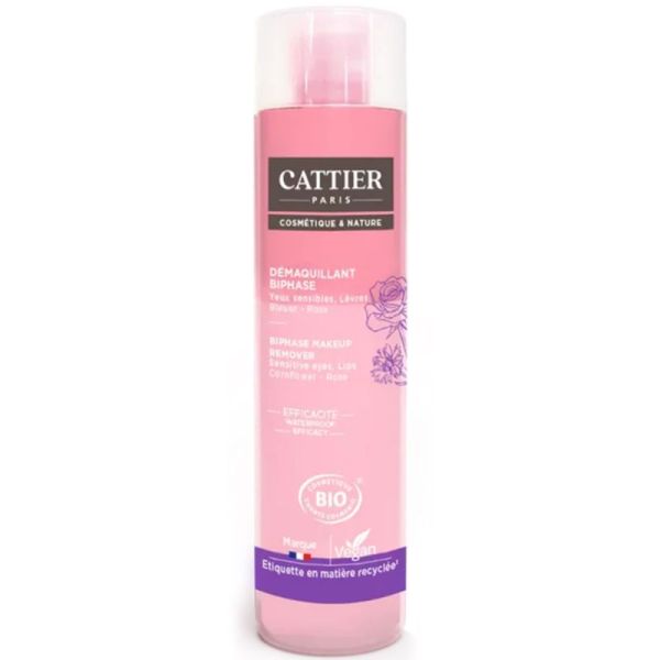 Cattier Symphonie Végétale Démaquillant Biphase Bio 150ml – Yeux et lèvres
