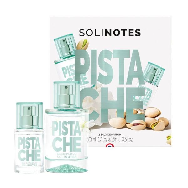 Solinotes Coffret Pistache  - Eau de Parfum 50 ml + Spray 15 ml OFFERT