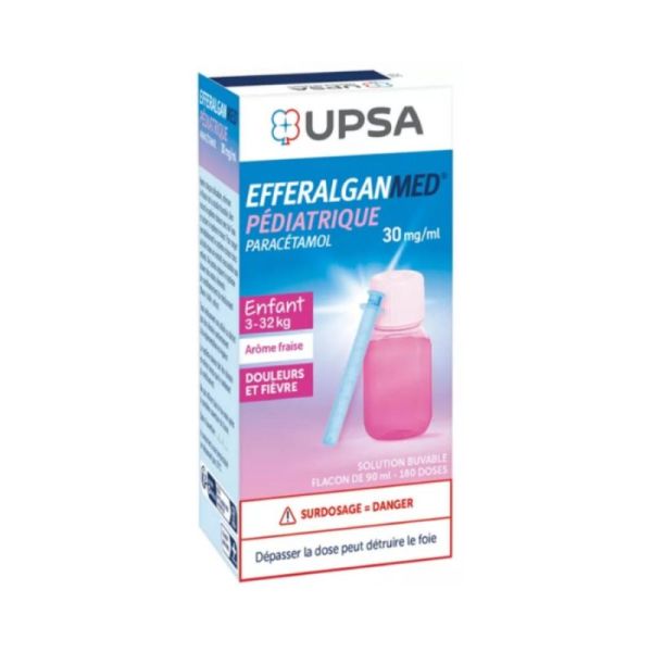 UPSA Efferalganmed Pédiatrique Solution Buvable 90ml - Paracétamol