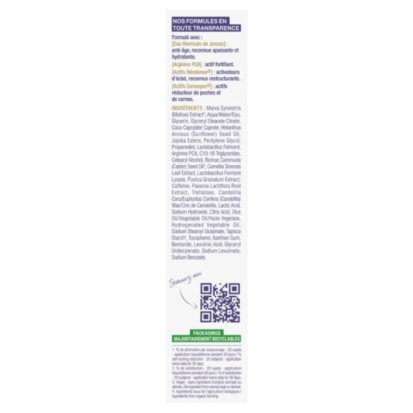Jonzac Soin regard fermeté bio Tube de 15 ml - Fermeté et éclat du contour des yeux