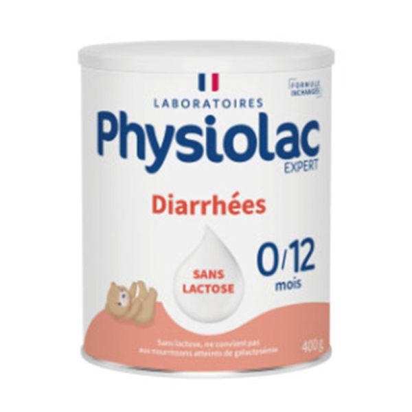 Physiolac Diarrhées 0-12 Mois 400g – Lait infantile sans lactose