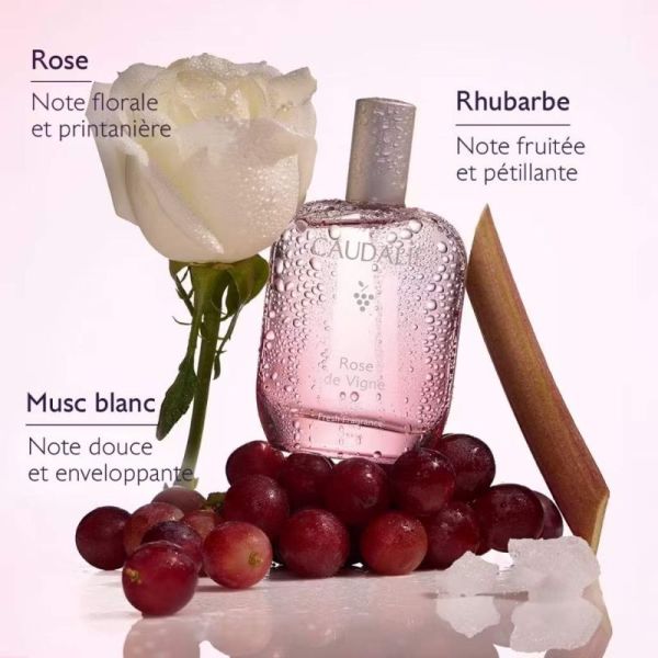 Caudalie Coffret de Noël Eau Fraîche Rose de Vigne 2 Soins - Sillage floral et fraîcheur parfumée