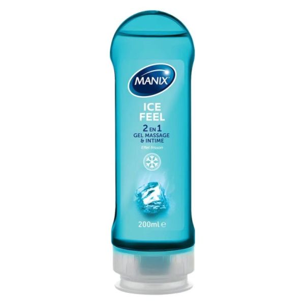 Manix ICE FEEL Gel de Massage 2en1 Effet Froid - 200ml