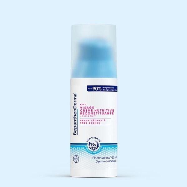 Bayer BepanthenDerma Crème Nutritive Reconstituante Visage - 50ml