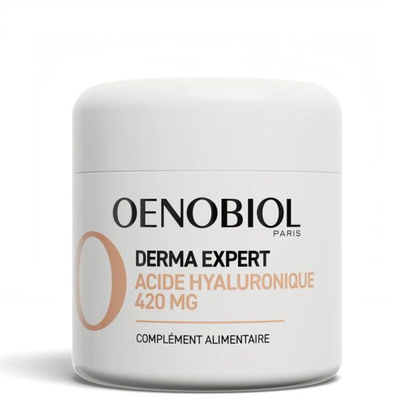 Oenobiol Derma Expert Acide Hyaluronique 420mg - 60 gélules - Action Anti-Âge Contre les Rides