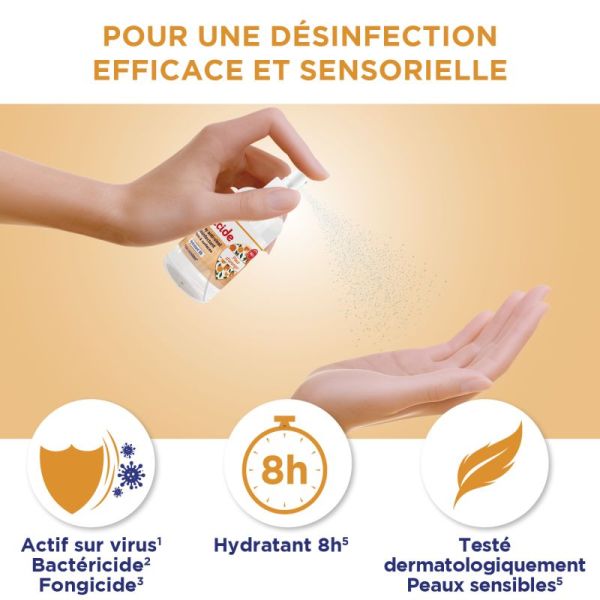 Baccide Spray Anti-viral Désinfectant - Mains & Surfaces - Fleur d'Oranger - 100ml