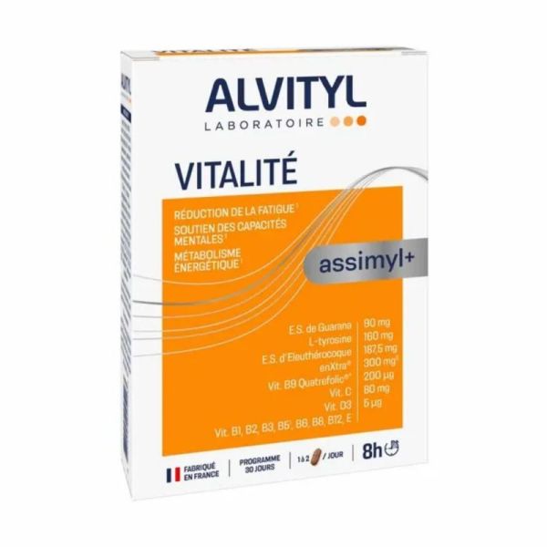 Alvityl Assimyl+ Vitalité Énergie 30 comprimés - Réduction de la fatigue et soutien de l'énergie