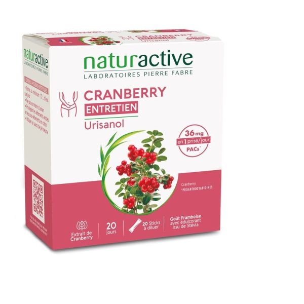 Naturactive Urisanol Cranberry Entretien - 20 Sticks