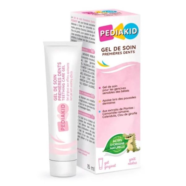 Pédiakid Gel de soin Premières Dents 15 ml – Apaisement et protection des gencives