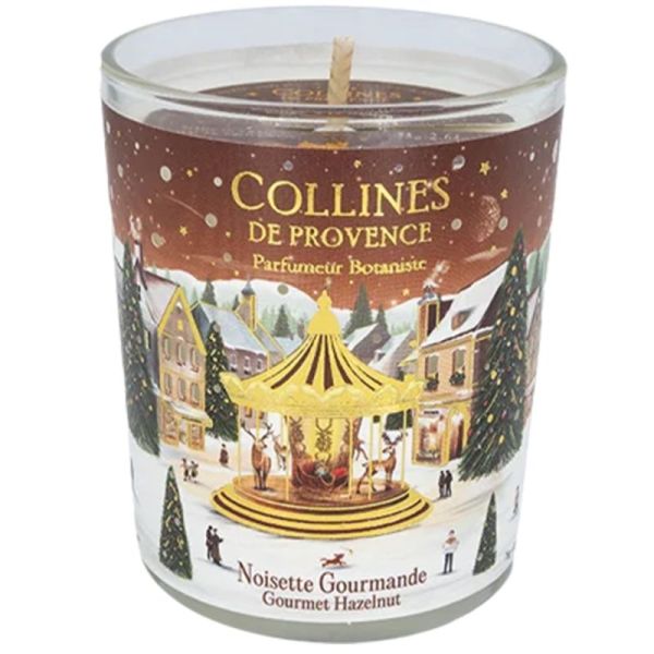 Collines de Provence Bougie Parfumée Noisette Gourmande 75g – Ambiance chaleureuse