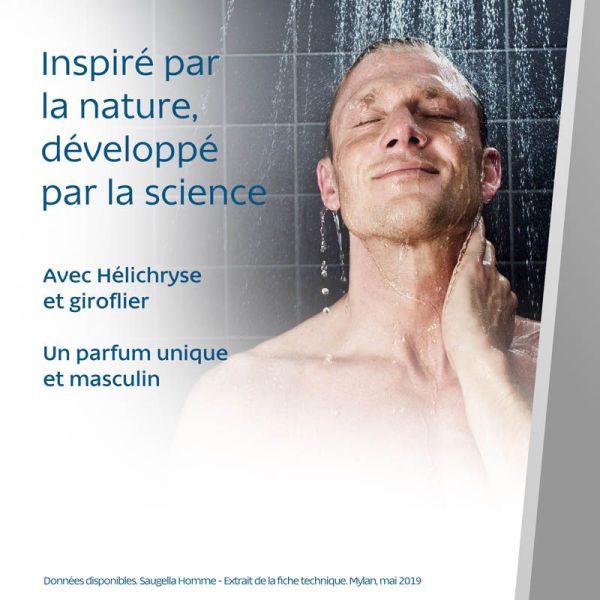 Saugella Homme Soin Lavant Intime & Corps - Pour le Corps et la Zone Intime - 200 ml