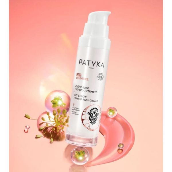 Patyka Lift Essentiel - Crème Rose Lift-Eclat Fermeté - Hydrate et Réhausse le Teint d'un Éclat Rosé - 50 ml