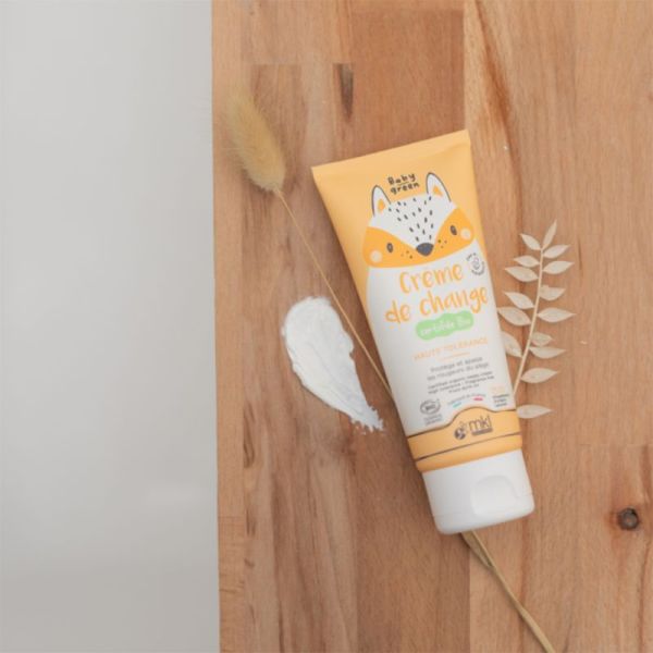 MKL Baby Green Crème de Change Bio - 75 ml - Protège, apaise et prévient les rougeurs du siège
