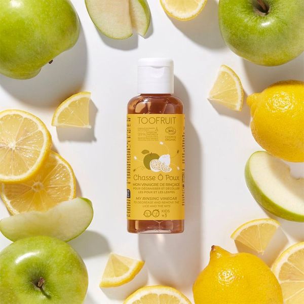 Toofruit Chasse Ô Poux – Mon Vinaigre de Rinçage - 100ml - Sans huiles essentielles - Dès 3 ans