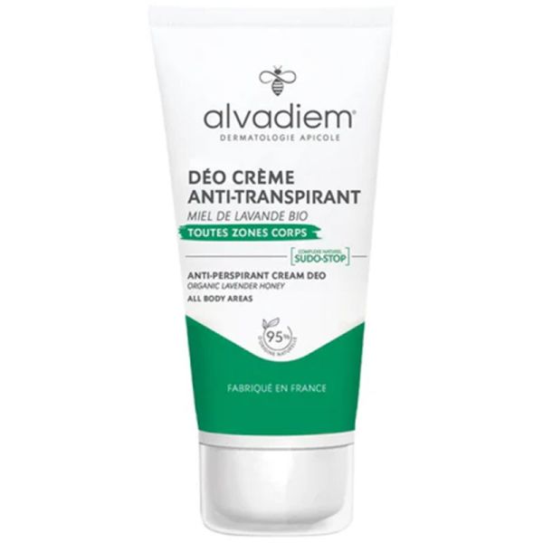 Alvadiem Déo Crème Anti-Transpirant Bio 50ml – Confort et fraîcheur
