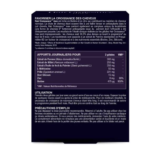 New Nordic Hair Croissance Max 60 gélules - Croissance, volume et force des cheveux