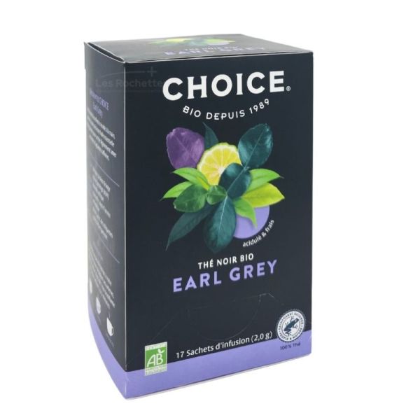 CHOICE Thé Noir Earl Grey Bio - 17 Sachets