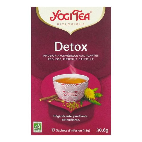 Yogi Tea Detox - Stimule la Digestion et l'Élimination - 17 sachets