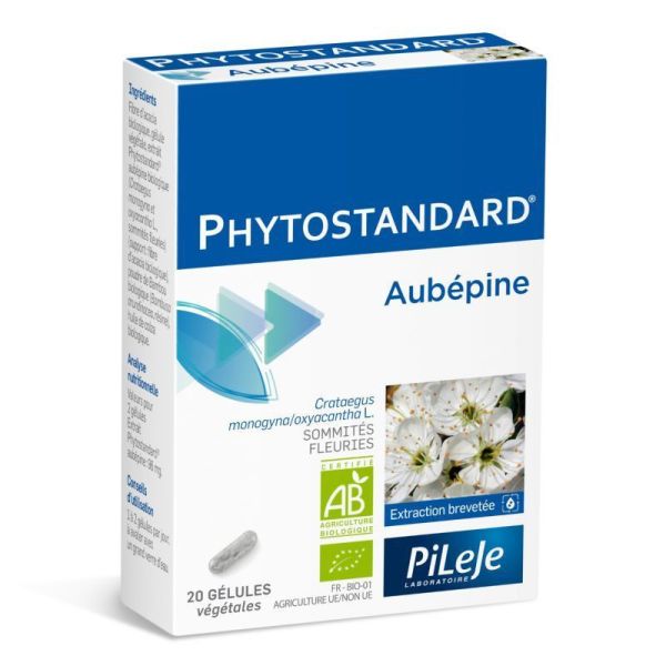 Pileje Phytostandard Aubépine - 20 Gélules