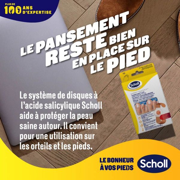 Scholl Traitement Durillons - 8 Pansements - Élimination ciblée des durillons