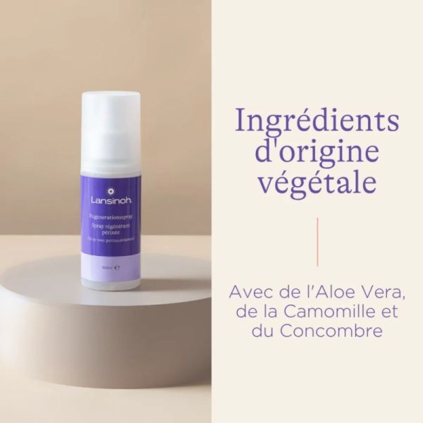 Lansinoh Spray Régénérant Périnée 100ml - Apaise et rafraîchit le périnée après l'accouchement