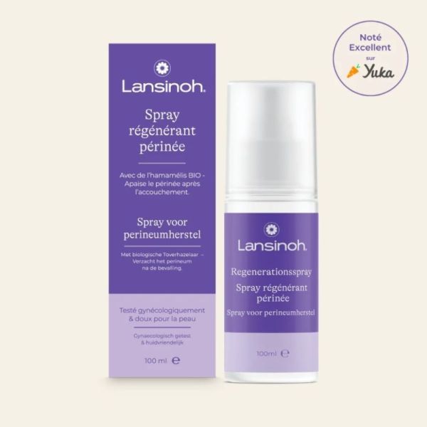 Lansinoh Spray Régénérant Périnée 100ml - Apaise et rafraîchit le périnée après l'accouchement