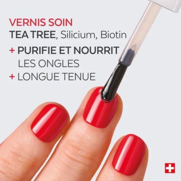 Poderm Top Coat Color Care Tea Tree 8 ml - Top coat brillant protecteur longue tenue