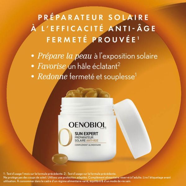 Oenobiol Sun Expert Préparateur solaire Anti-âge - Lot de 2 x 30 Capsules