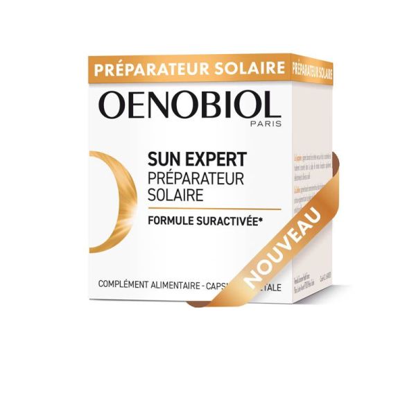 Oenobiol Sun Expert Préparateur solaire - 30 Capsules - Bronzage sublime et éclatant