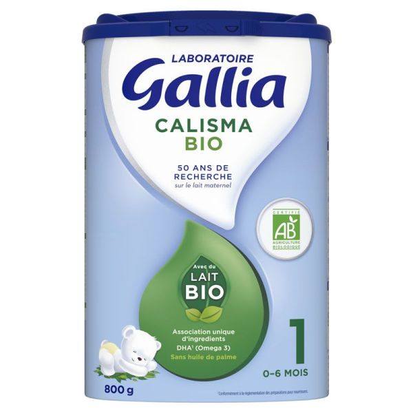 Gallia Calisma Bio en poudre 1er âge de 0 à 6 mois 800 g
