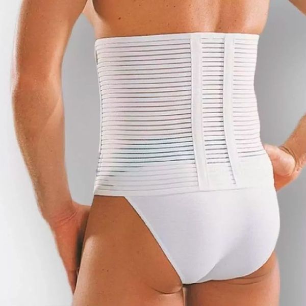 Thuasne Dynabelt Ceinture de Maintien Abdominal - 1 Ceinture - Blanc - Hauteur 25cm - Taille 2