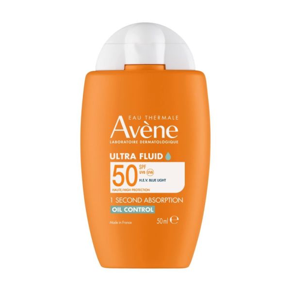 Avène Solaire Ultra-Fluid Oil Control Visage SPF50 - 50ml