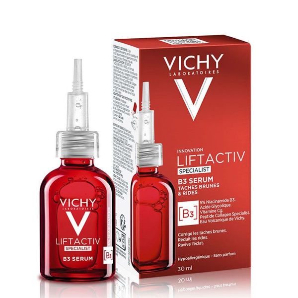 Vichy LiftActiv Specialist B3 Sérum Taches Brunes & Rides - 30 ml - Niacinamide & Acide Glycolique