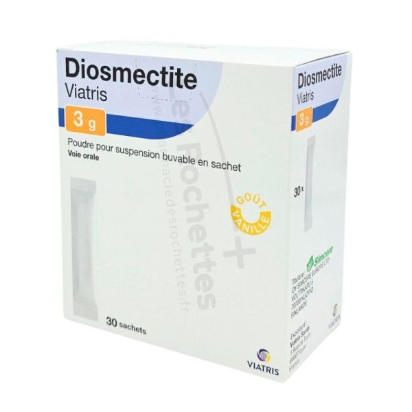 Viatris Diosmectite Viatris - 3g - poudre pour suspension buvable en sachet