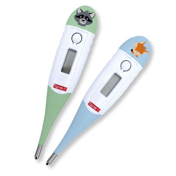 Torm Thermomètre Flexible MT- 403S - Coloris aléatoire - Mesure de la température rectale, orale ou axillaire
