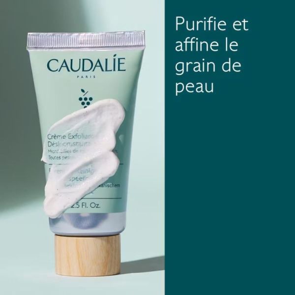 Caudalie Vinoclean Crème Exfoliante Désincrustante 75 ml - Teint purifié et affiné