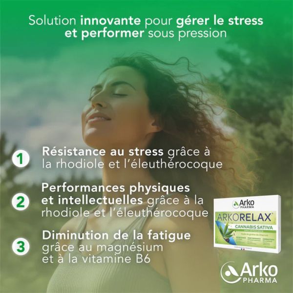 Arkopharma Arkorelax Cannabis Sativa 30 comprimés