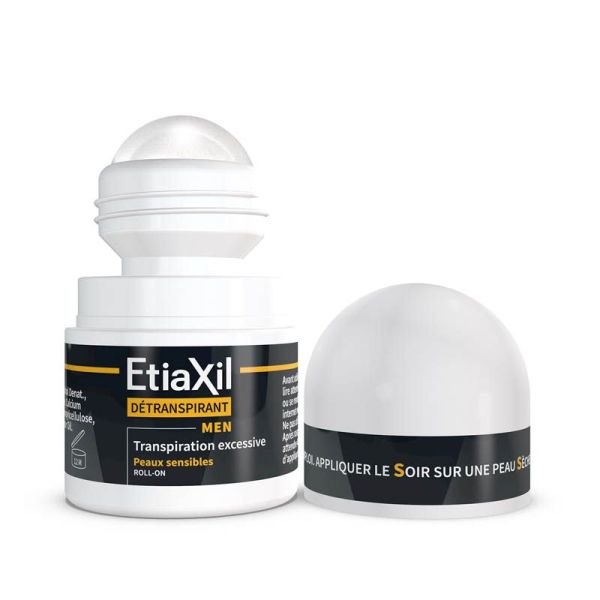 Etiaxil Détranspirant Men Peaux Sensibles Roll-on - Lot de 2 x 15ml