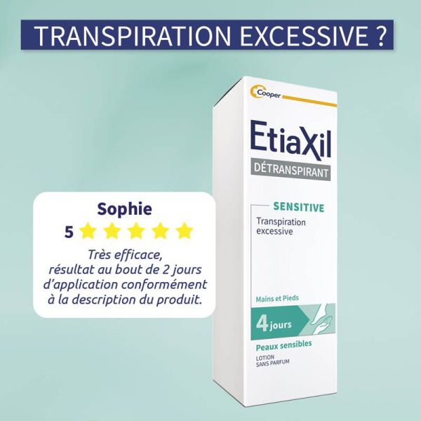 Etiaxil Détranspirant Pieds Peaux Sensibles Lotion - 100ml