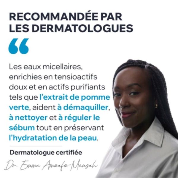 Uriage Eau Micellaire Thermale Peaux Mixtes à Grasses 500 ml - Démaquille et normalise le sébum