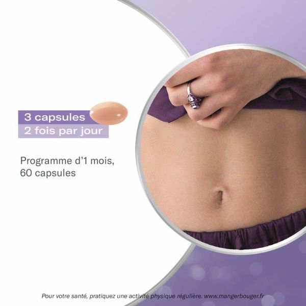 Oenobiol Ventre Plat - 60 capsules - Réduction des ballonnements et gonflements abdominaux