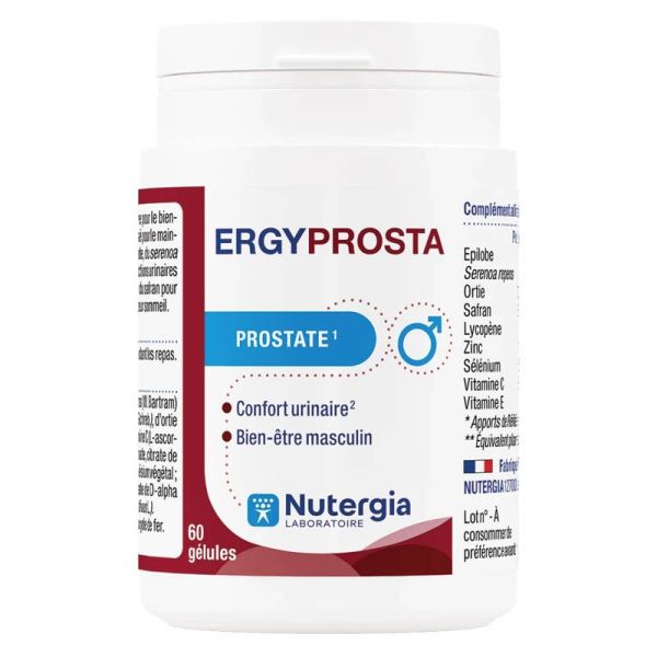 Nutergia Ergyprosta - Confort Urinaire Masculin - Prostate - 60 gélules