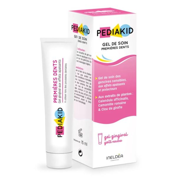 Pédiakid Gel de soin Premières Dents 15 ml – Apaisement et protection des gencives