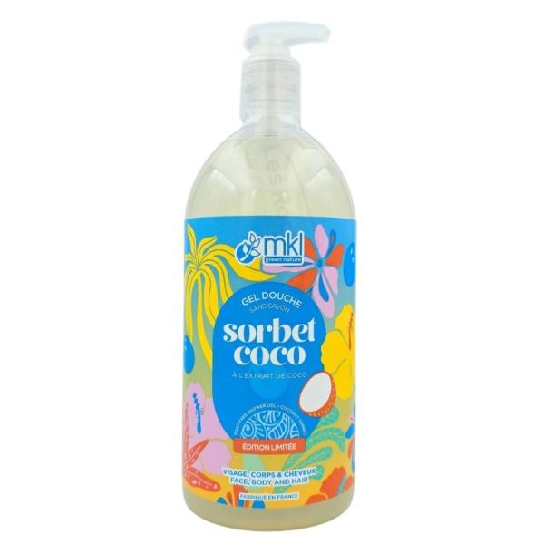 MKL Gel Douche Surgras Coco Bio 1L – Visage Corps et Cheveux