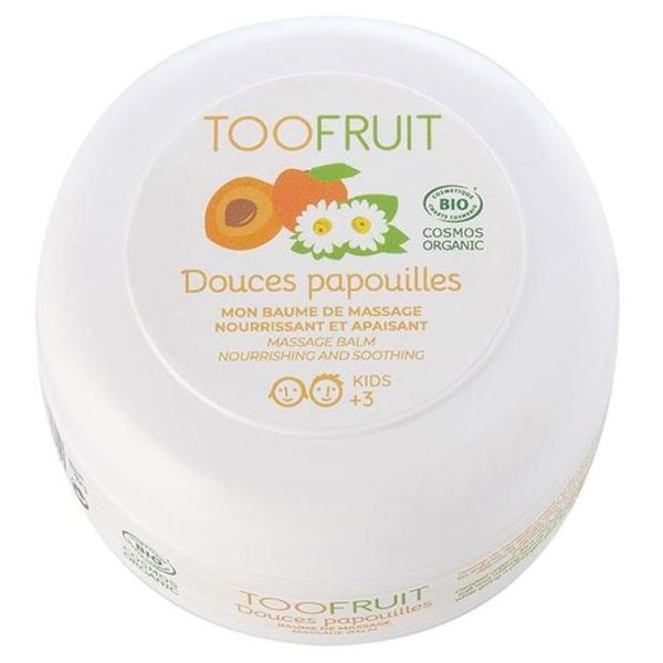 Toofruit Douce Papouilles Baume de Massage - 75ml -  Abricot/Camomille - Baume nourrissant pour enfants