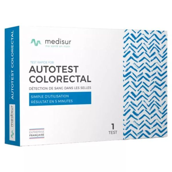 Medisur Autotest Colorectal Détection de Sang Dans les Selles - 1 Autotest